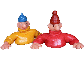 marcipánové figurky Pat a Mat